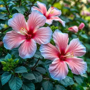 Гибискус садовый Тропикал Сан купить по цене от 293р. в интернет-магазине «Посадика» с доставкой почтой в в Кириллове и по всей России – [изображение №1].