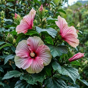 Гибискус Иден Бьюти купить по цене от 460р. в интернет-магазине «Посадика» с доставкой почтой в в Кириллове и по всей России – [изображение №1].